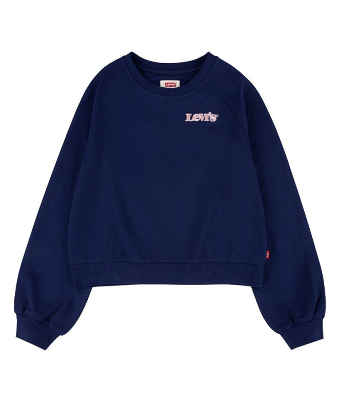 Sudadera Levi's Benchwarmer Crew Girl Dark blue