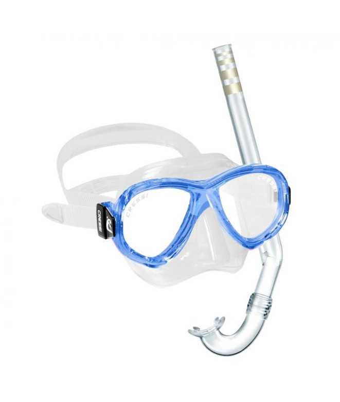 Kit de snorkel Cressi Sub Perla Junior Azul...