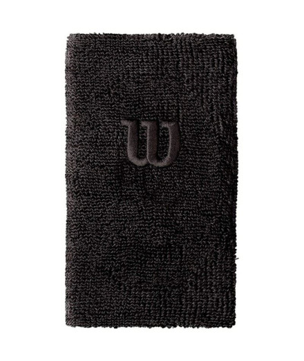 Muñequera Wilson Extra Wide Black