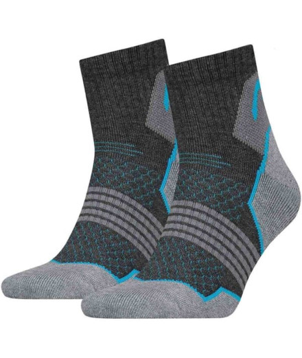 Calcetines cortos de montaña Head Hiking 2PK Grey/Blue