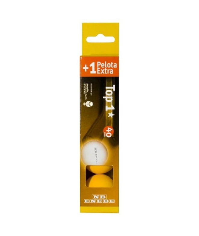 Pelotas de ping-pong Enebe 3+1 Top 1 40 mm Orange