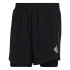 Pantalones cortos de running adidas Two-in-One M Black