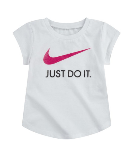 Camiseta Nike Swoosh JDI Niña Blanco