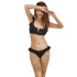 Top bikini Ysabel Mora Volante Copa C Negro