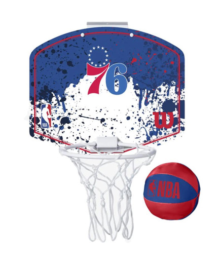 Mini canasta de baloncesto Wilson NBA Team Philadelphia...