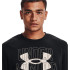 Camiseta Under Armour Rival Terry Logo Crew Hombre BK