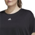 Camiseta adidas AeroReady Studio Loose Cropped Black