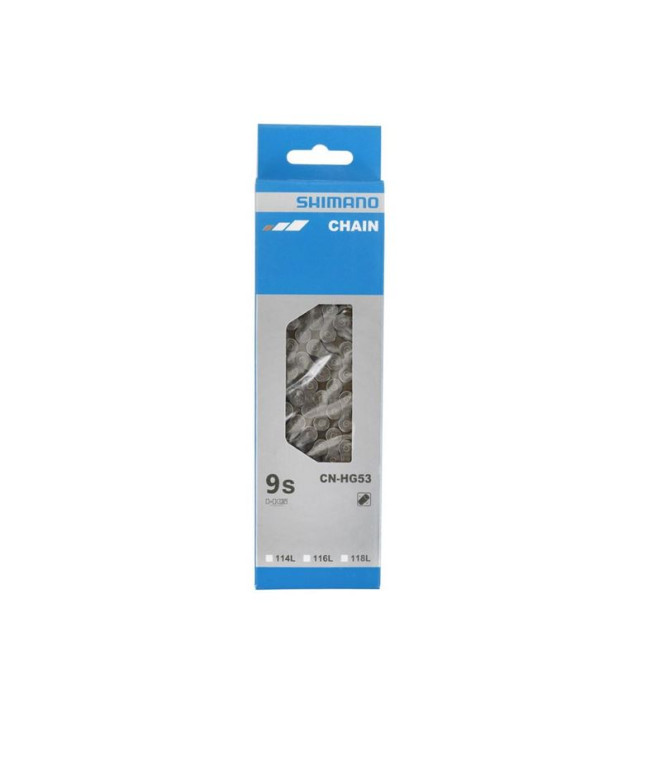 Cadena Shimano 116 eslabones 9 velocidades
