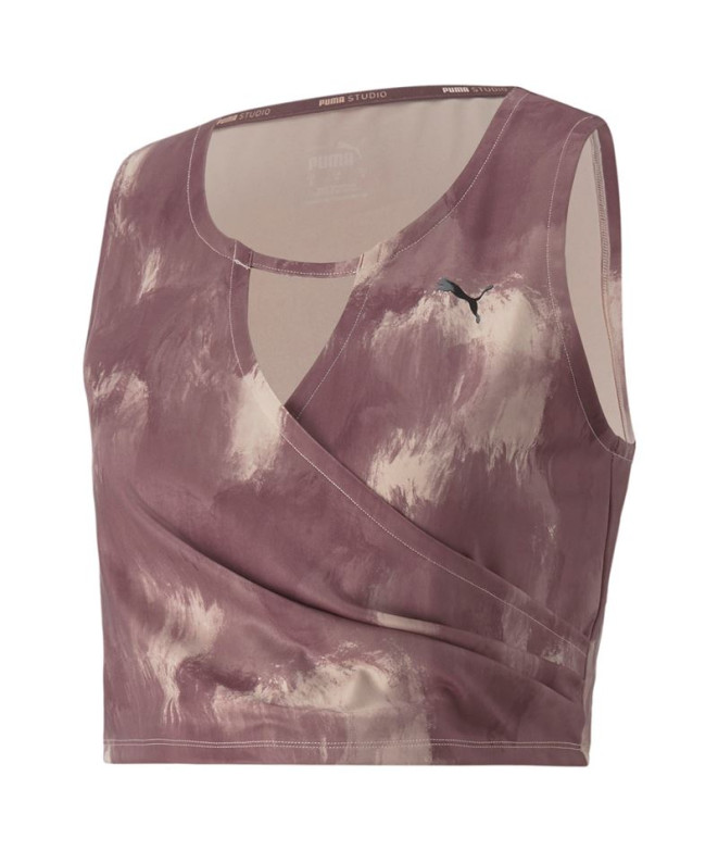 Top Puma Studio Crop Mujer Purple