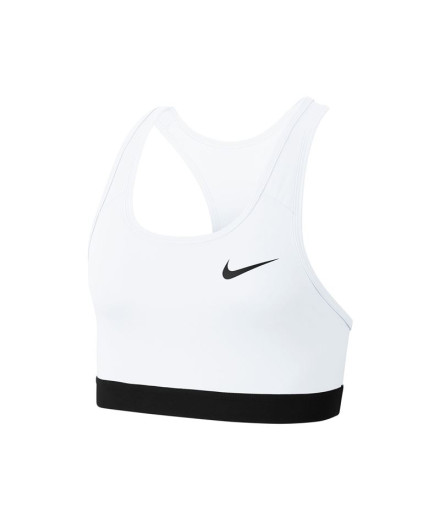 Sujetador deportivo Nike Swoosh Mujer White