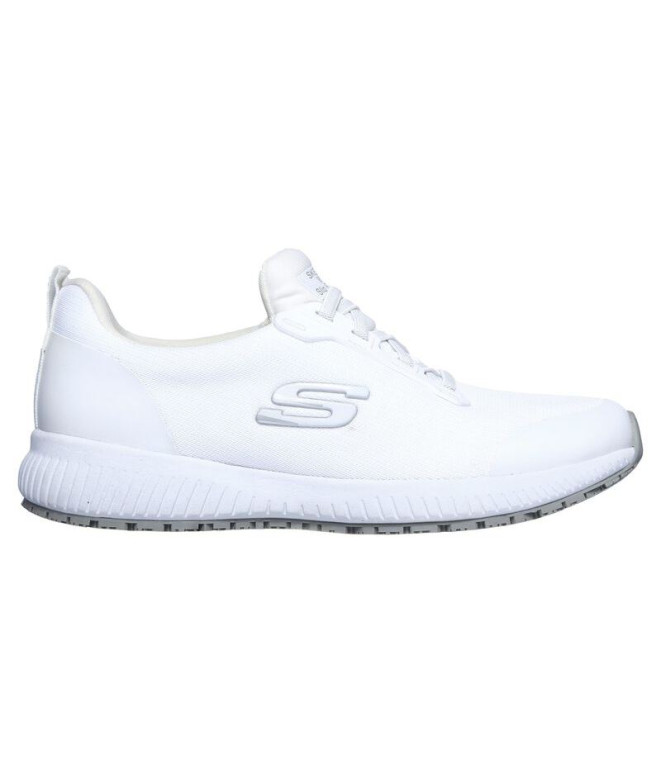 Zapatillas Skechers Squad Sr Mujer White Flat Knit