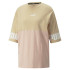 Camiseta Puma Power Colorblock Mujer Beige