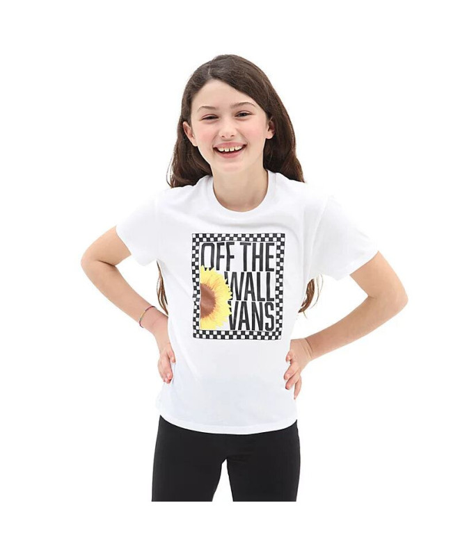 Camiseta Vans Sunlit Crew Niña White