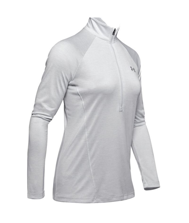 Camiseta Under Armour Tech 1/2 Zip Twist Mujer...