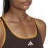 Sujetador deportivo adidas Hyperglam Powerreact Mujer Brown