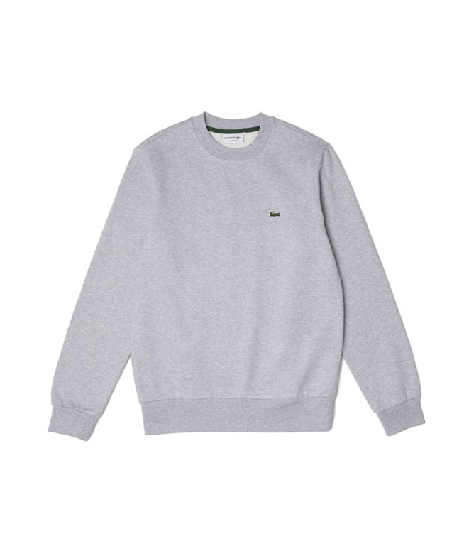 Sudadera Lacoste Algodón Ecológico Hombre Gris