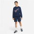 Sudadera Nike NSW FLC CREW Niño Blue