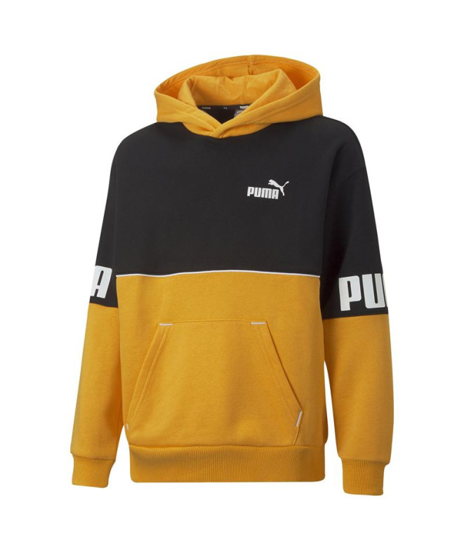 Sudadera Puma Power Colorblock Amarillo Niño