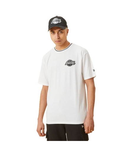 Camiseta New Era Los Angeles Lakers Graphic M White