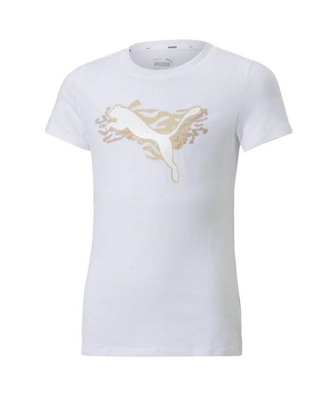 Camiseta de manga corta Puma Alpha Niña WH