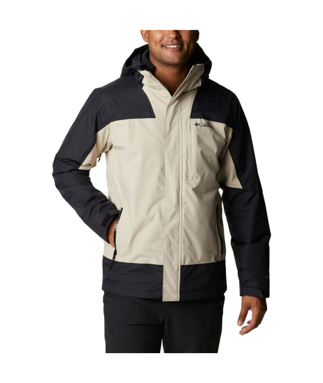 Chaqueta con Capucha Beige/Negra de montaña...