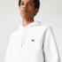 Sudadera con capucha Lacoste Sweatshirt blanco Hombre