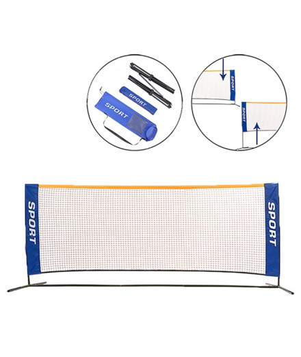 Set Jim Sports Mini tenis/Mini Bádminton negro