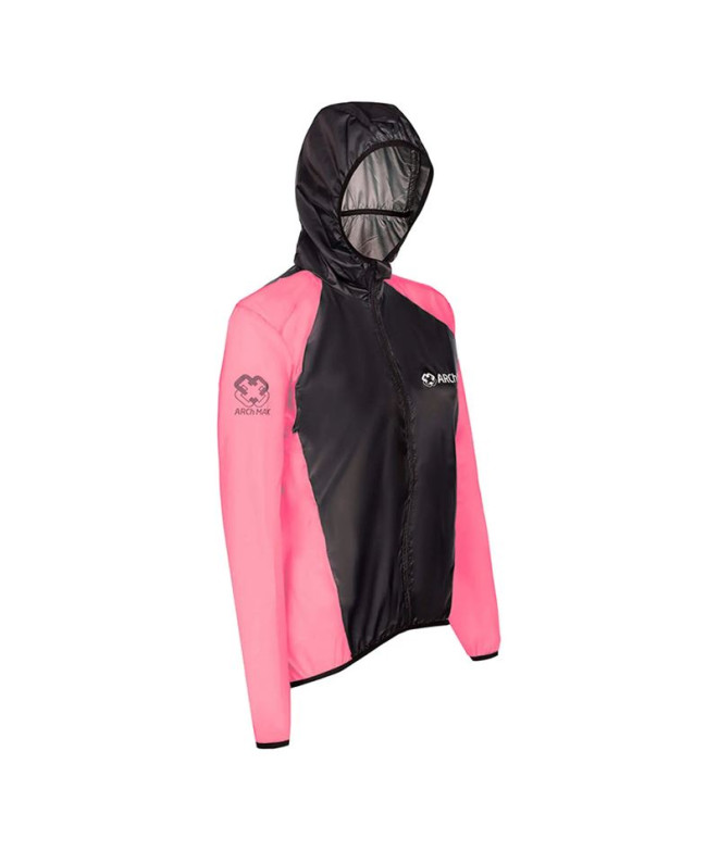 Chaqueta de Running Arch Max Windstopper Rosa...