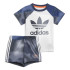 Conjunto adidas Camouflage Print Azul Infantil