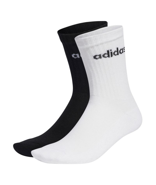 Calcetines adidas Clasicos Linear Cushioned blanco