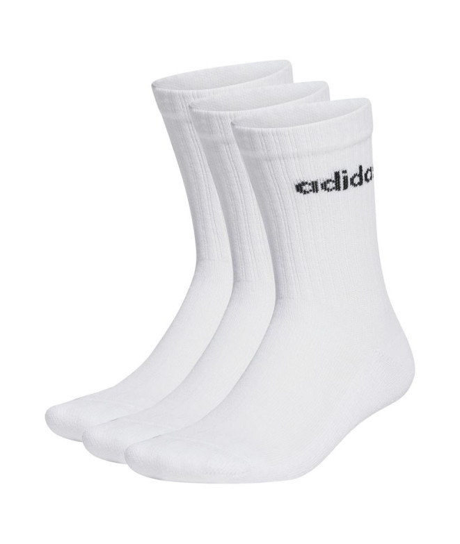 Calcetines de Fitness adidas Linear Blanco Unisex