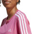 Camiseta adidas 3S Rosa Mujer