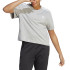 Camiseta adidas 3S Cropped Top Gris Mujer