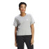 Camiseta adidas 3S Cropped Top Gris Mujer