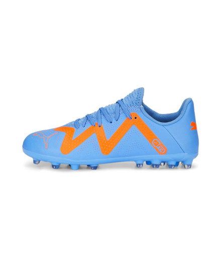 Botas de Fútbol Puma Future Play Mg Glimmer Azul Infantil