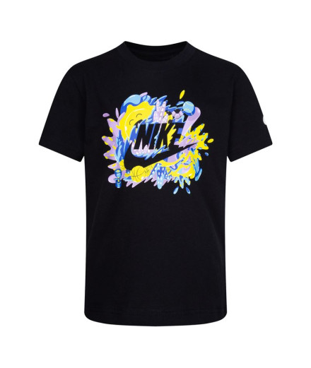 Camiseta Nike Futura Sport Splash Negro Niño