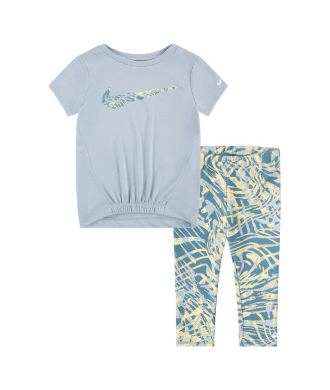 Conjunto Nike Dri-Fit Aop Gris Niña