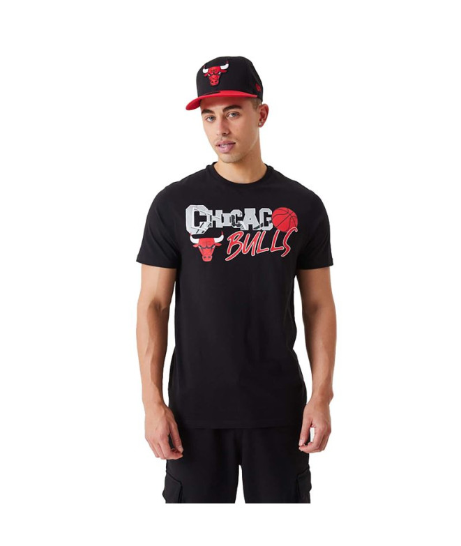 Camiseta New Era NBA Infill Graphic Chicago...