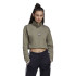 Sudadera adidas Cropped verde Mujer