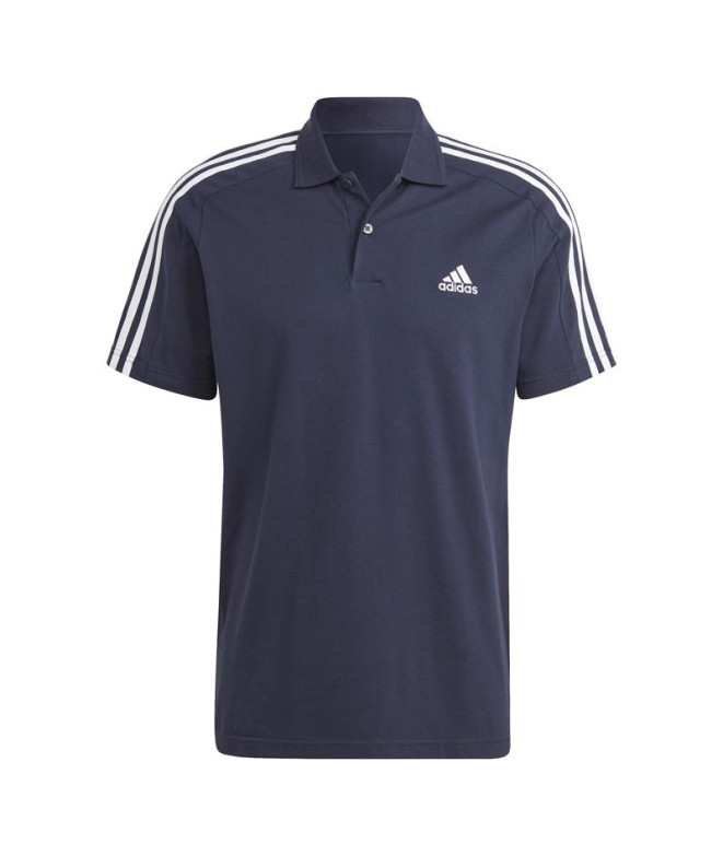 Polo adidas 3 Stripes Hombre Negro