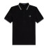 Polo Fred Perry Twin Tipped negro Hombre