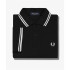 Polo Fred Perry Twin Tipped negro Hombre