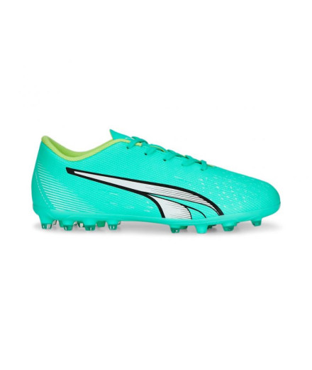 Botas De Fútbol Puma Ultra Play Mg Niño Electric Peppermint