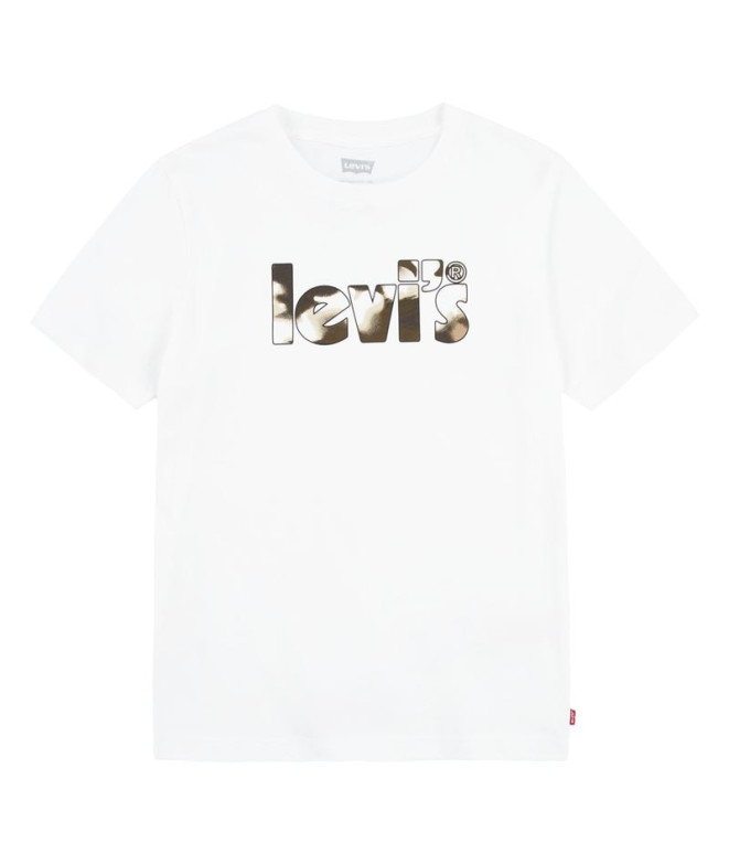Camiseta Levi's Camo Poster Logo Bright Blanco...