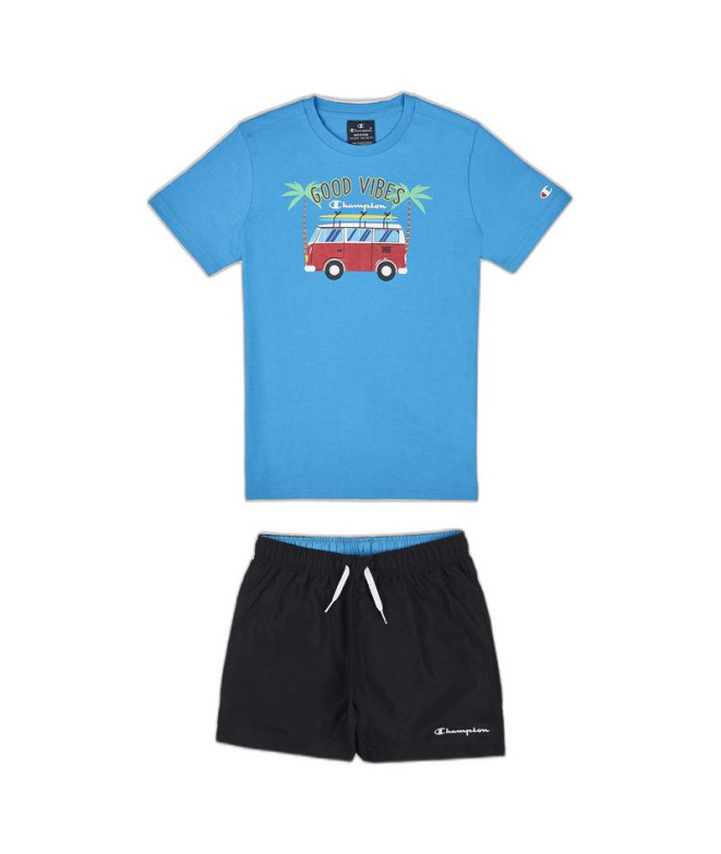 Conjunto Champion Set Azul Niño