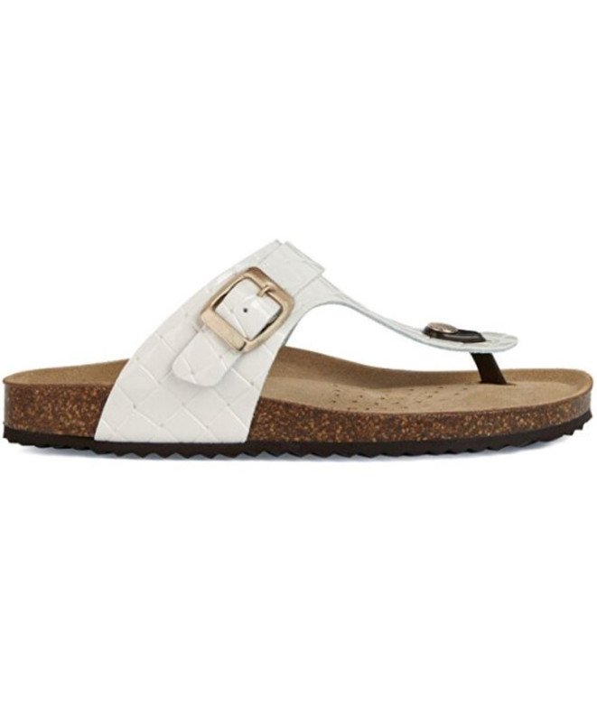 Sandalias Geox Brionia Mujer Blanco