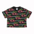 Camiseta Champion Crewneck Croptop Negro Mujer
