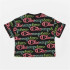 Camiseta Champion Crewneck Croptop Negro Mujer