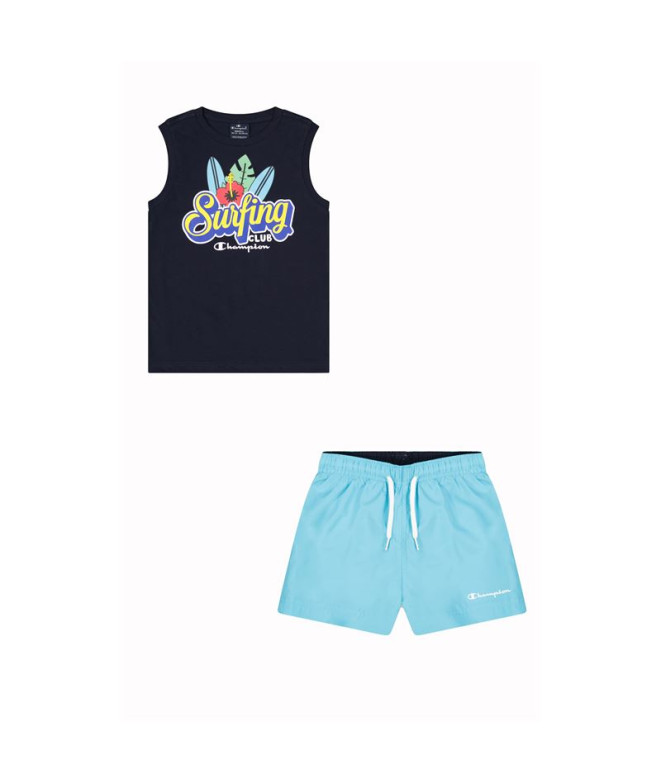 Conjunto Champion Set Azul Niño