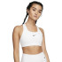 Sujetador Deportivo de Fitness Nike Swoosh Medium-Support Mujer Blanco